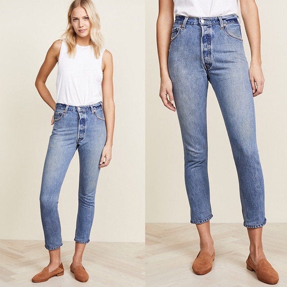 levi's high rise ankle crop